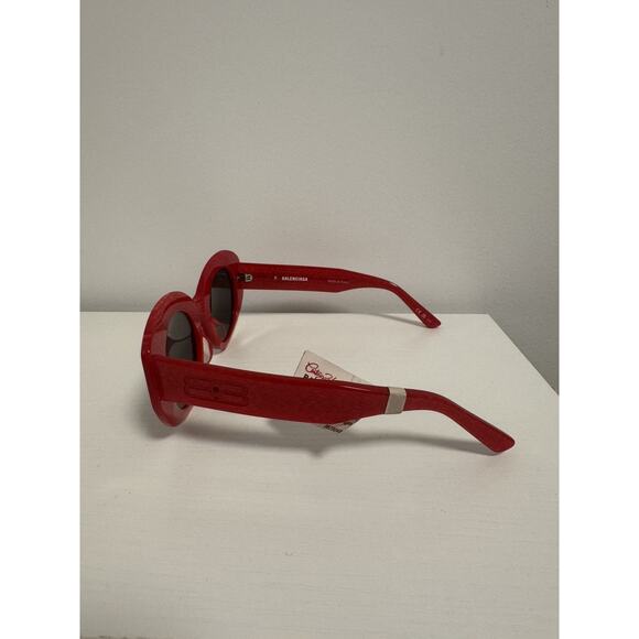 Balenciaga BB 0235S 003 0235 Rive Gauche Sunglasses Red/Grey 52mm main image 9
